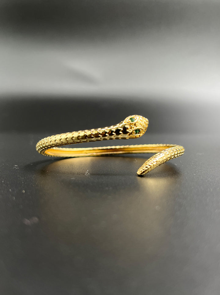 Ornaio 18k Gold Plated Anti-Tarnish Waterproof Snake Cuff