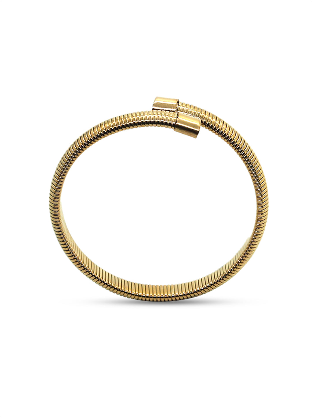 Ornaio 18K Gold Plated Waterproof Cobra Coil Handcuff