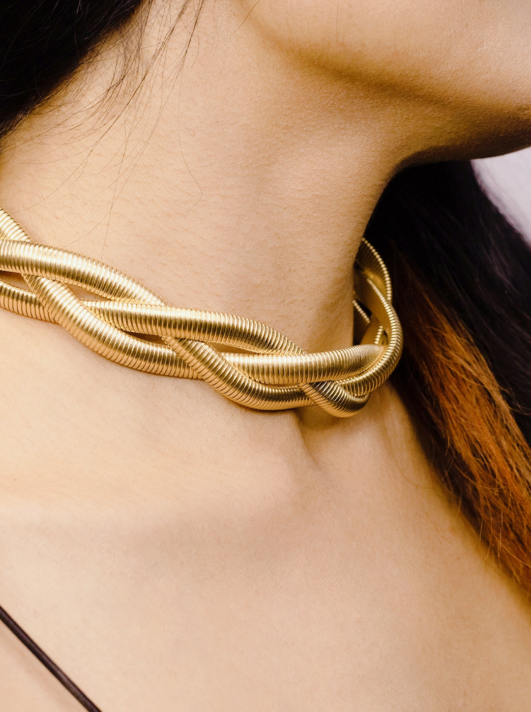  3 Layered Twisted Choker Necklace