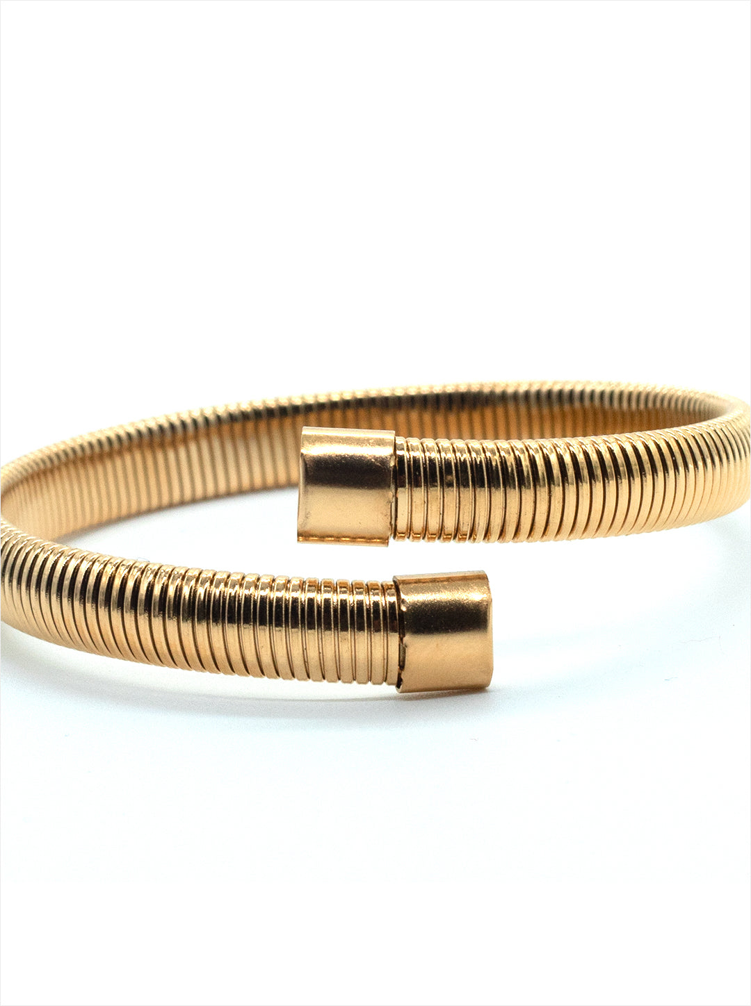 Ornaio 18K Gold Plated Waterproof Cobra Coil Handcuff