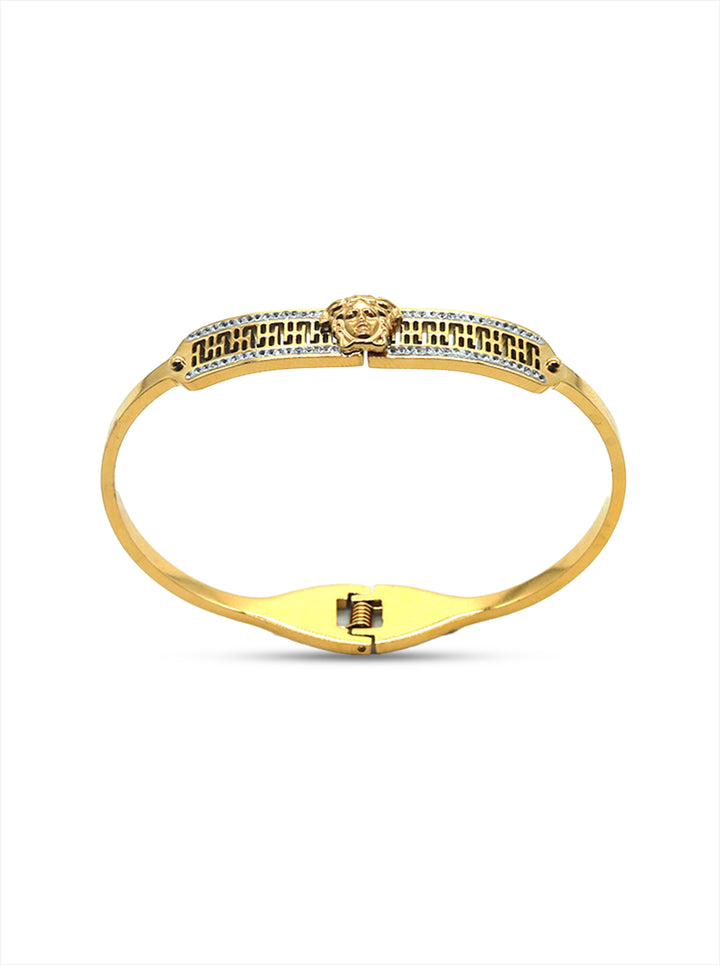 Ornaio 18K Gold Plated Zircons Stone Studded Bracelet