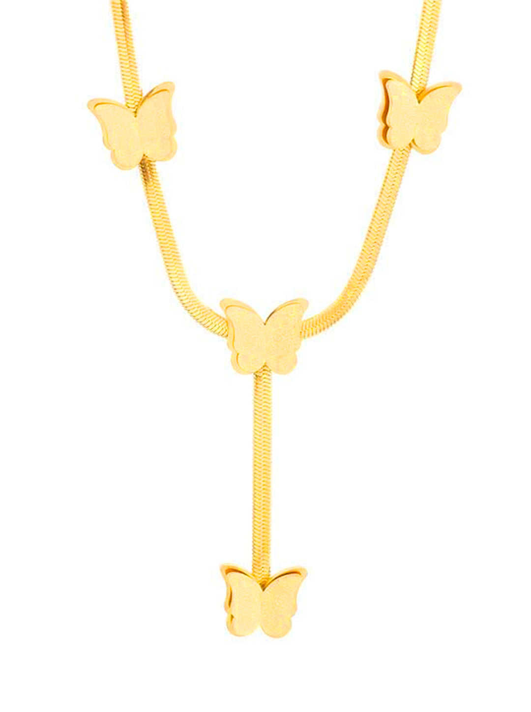 Ornaio 18K Gold Plated Anti-Tarnish Butterfly Shaped Necklace