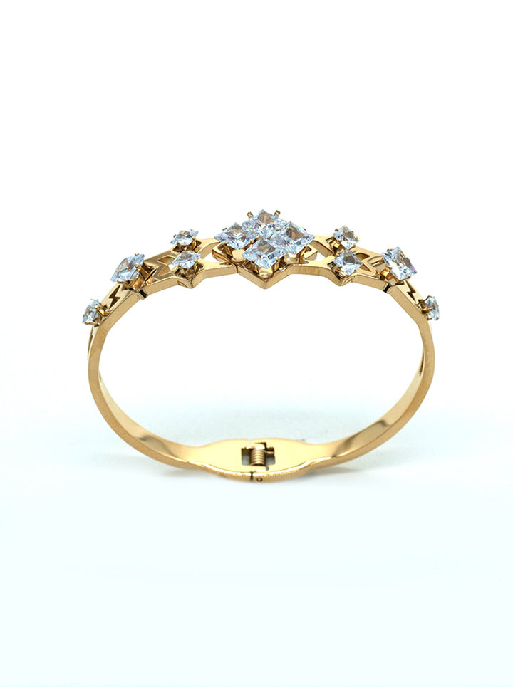 Bracelet with Square and Round Zircon Detailing