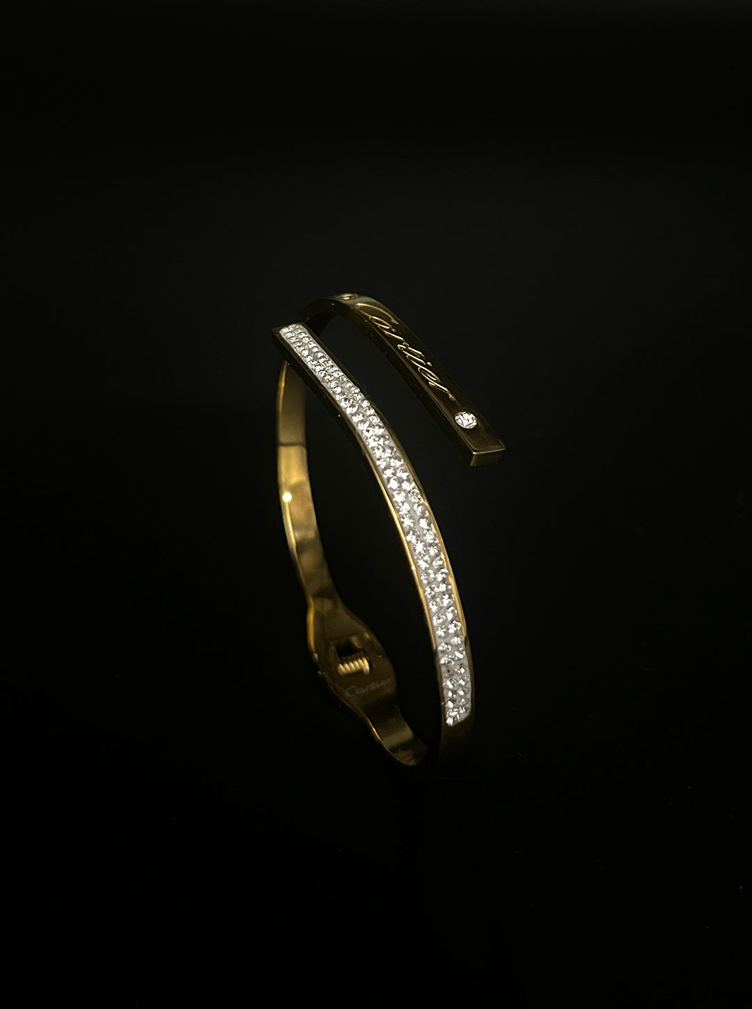 Ornaio 18K Gold Plated Anti-Tarnish Cartier-Inspired Zircon Studded Bracelet