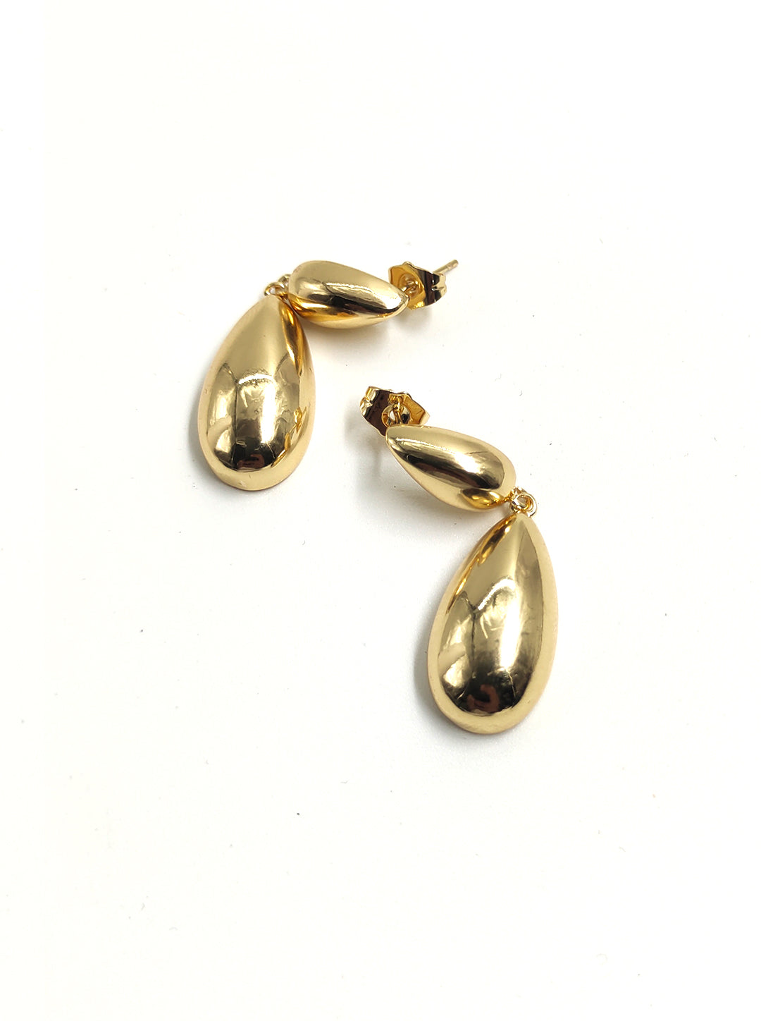 Ornaio Double Glam Drop 18K Gold Plated Anti-Tarnish Earrings