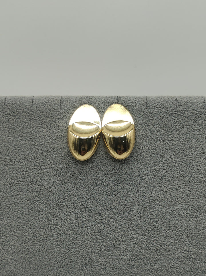 Ornaio 18K Gold Plated Anti Tarnish Thumbprint Earrings