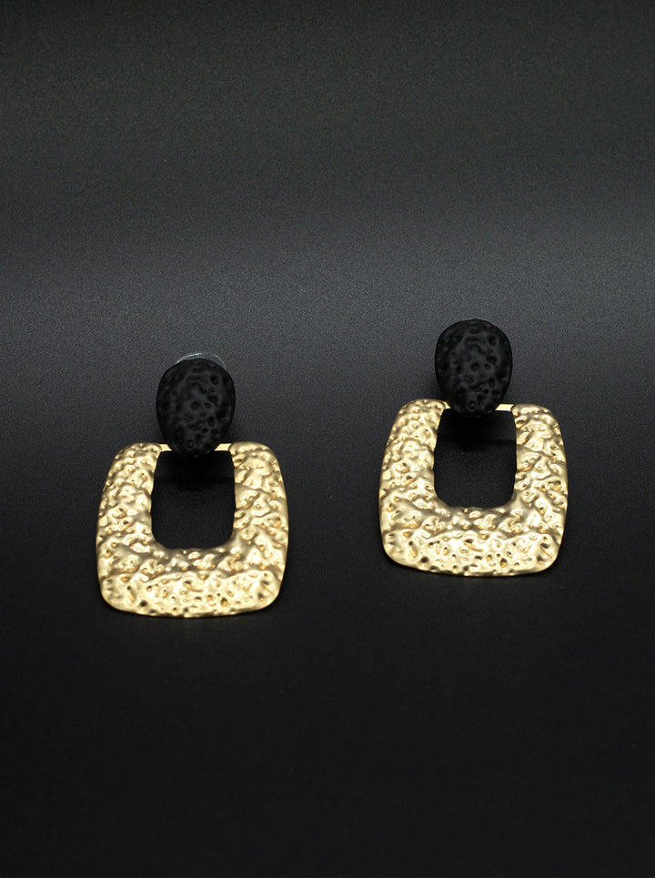 Ornaio Unique Punk Concave Convex Texture Earrings