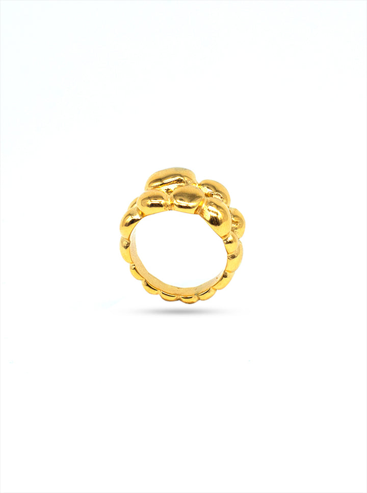 Ornaio 18k Gold Plated Anti-tarnish Rockefeller Ring