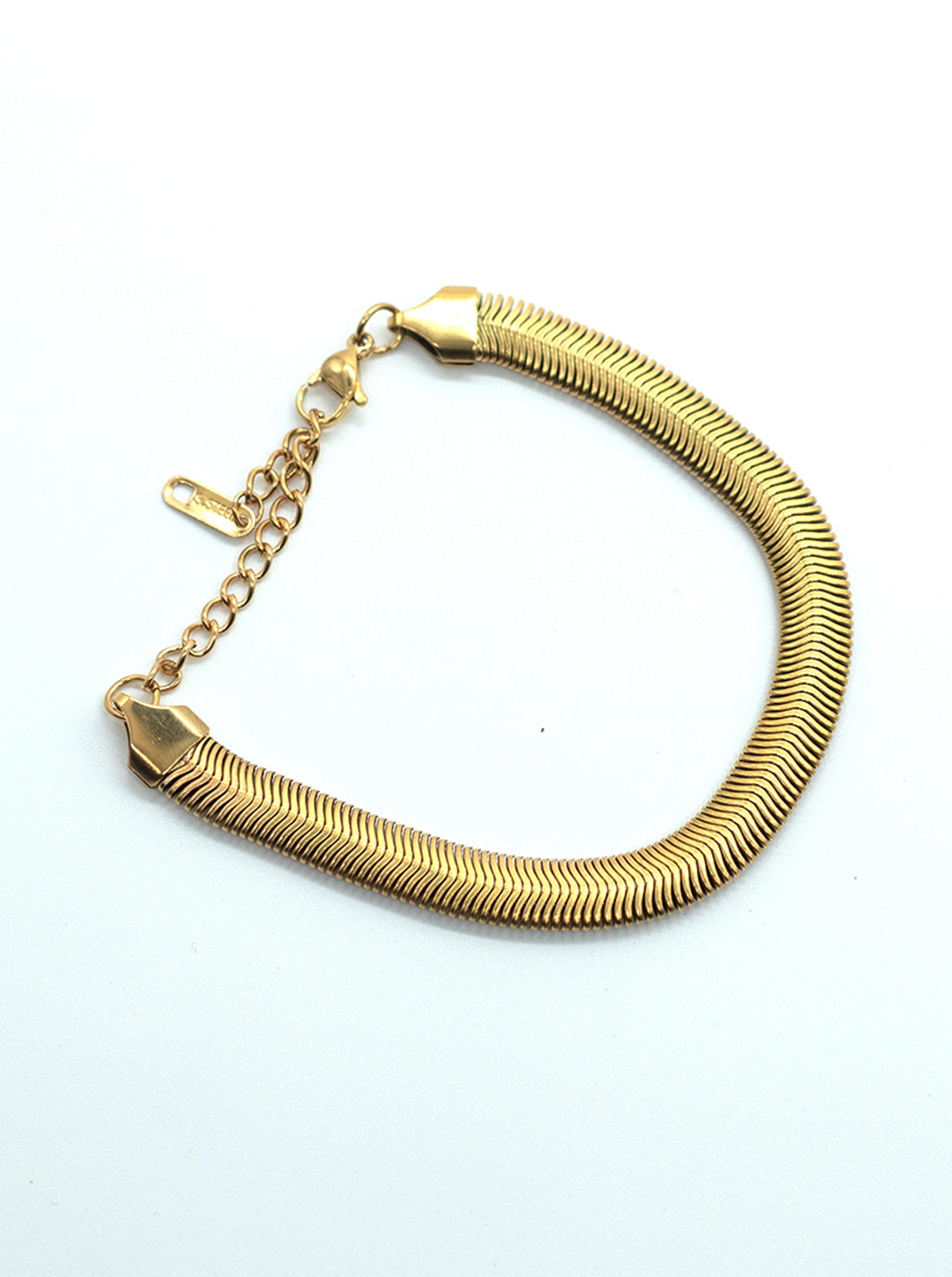 Ornaio 18k Gold plated Tarnish Free Snake Chain Bracelet