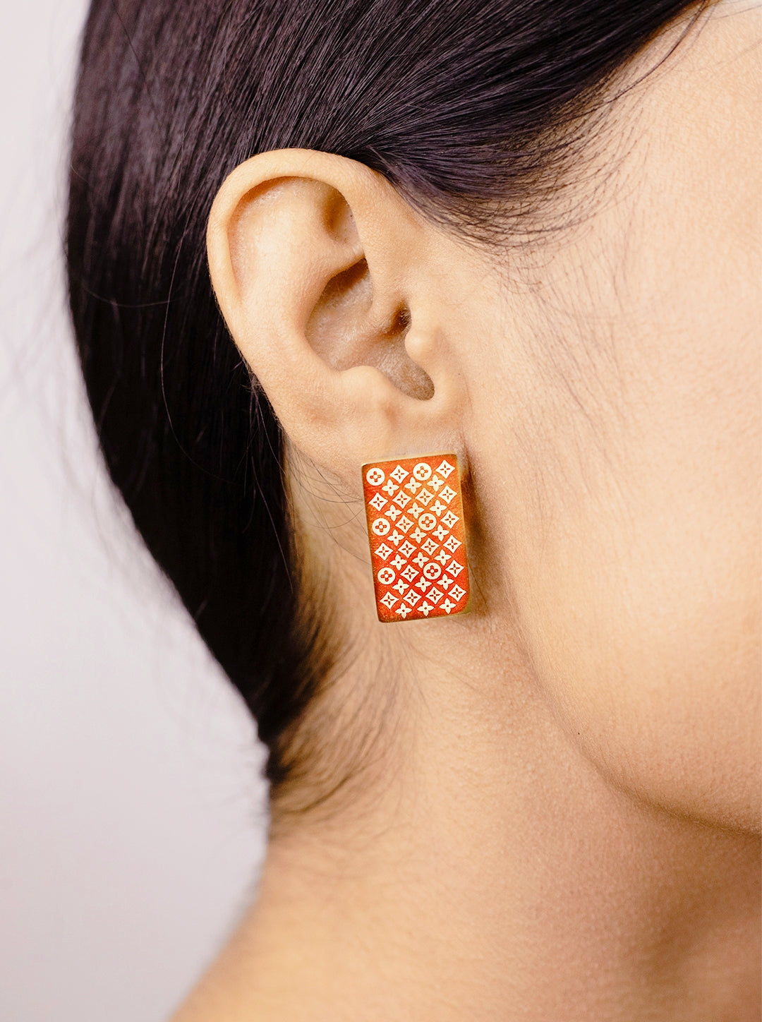 Square Stud Earrings 