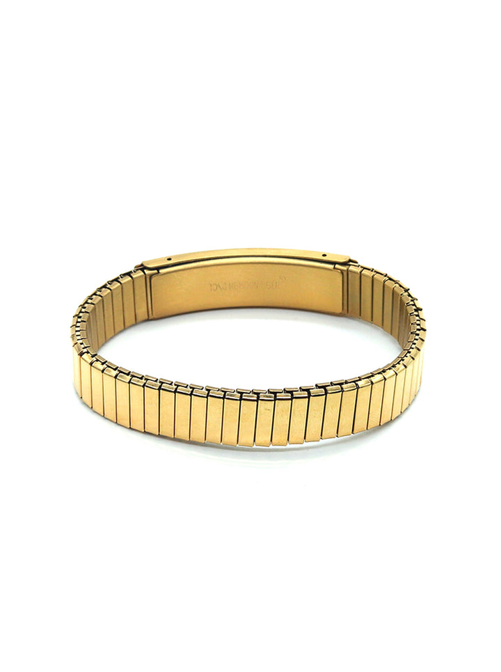 Ornaio Stretchable 18k Gold Plated Tarnish free Wrist Band Bracelet